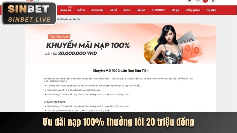 Tiền thưởng chào mừng tại luck8882
